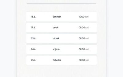Raspored dopunskog rada iz njemačkog jezika za 3.HTT i 2. KUH